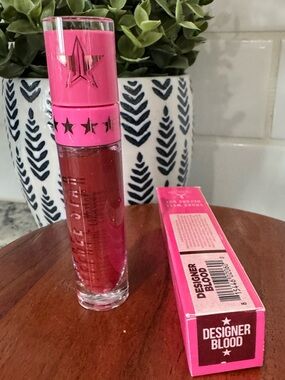 Jeffree Star Liquid Lipstick - Designer Blood (Pink Cap, Deep Red Shade)